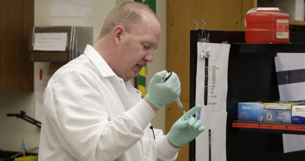 Dr. Joseph Ross in his lab