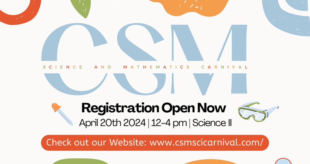 CSM Science and math carnival flyer.